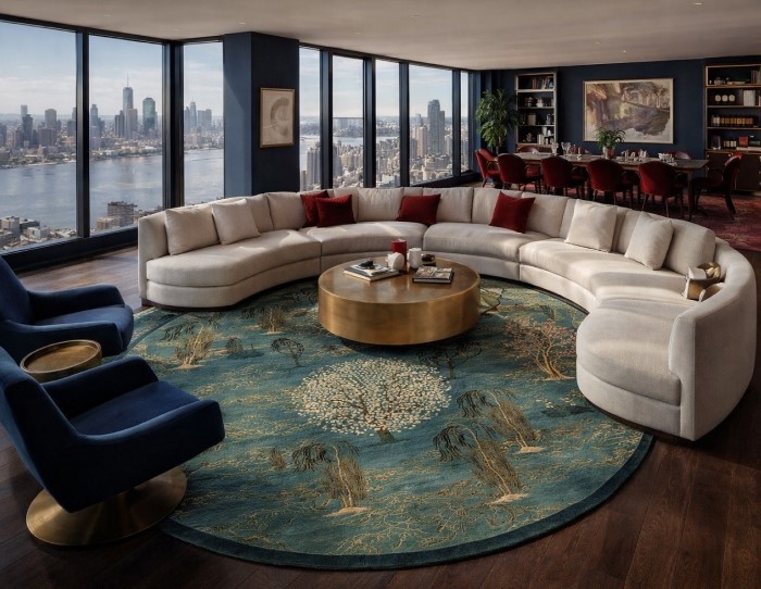 round rug for living room